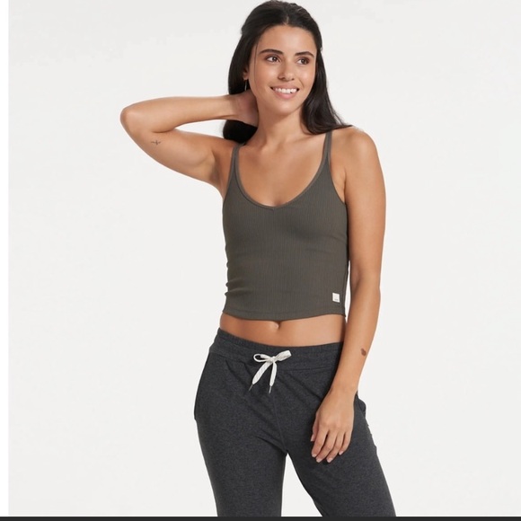 Vuori Tops - VUORI Ribbed Crop Tank